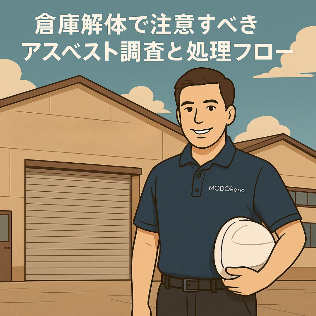 倉庫解体で注意すべきアスベスト調査と処理フロー