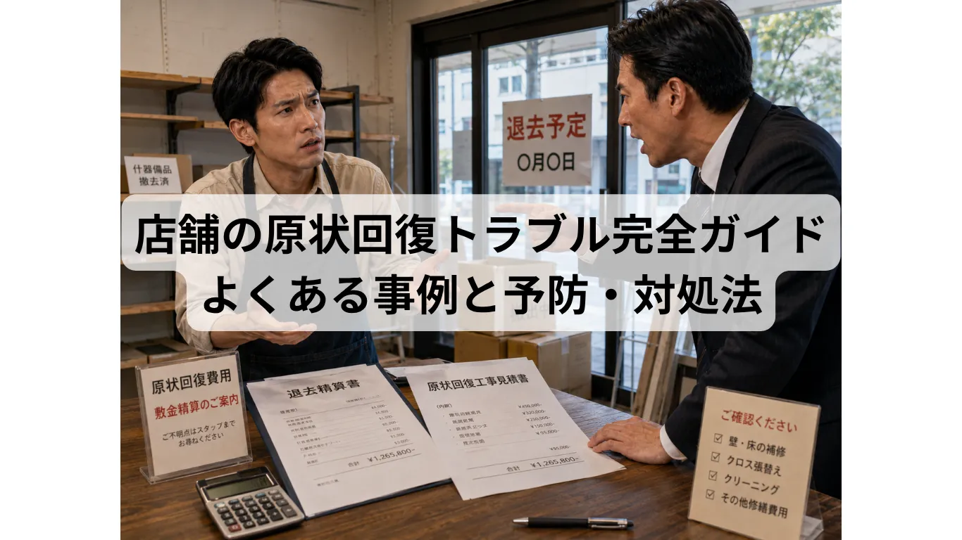 店舗の原状回復トラブル完全ガイド|よくある事例9選と予防・対処法